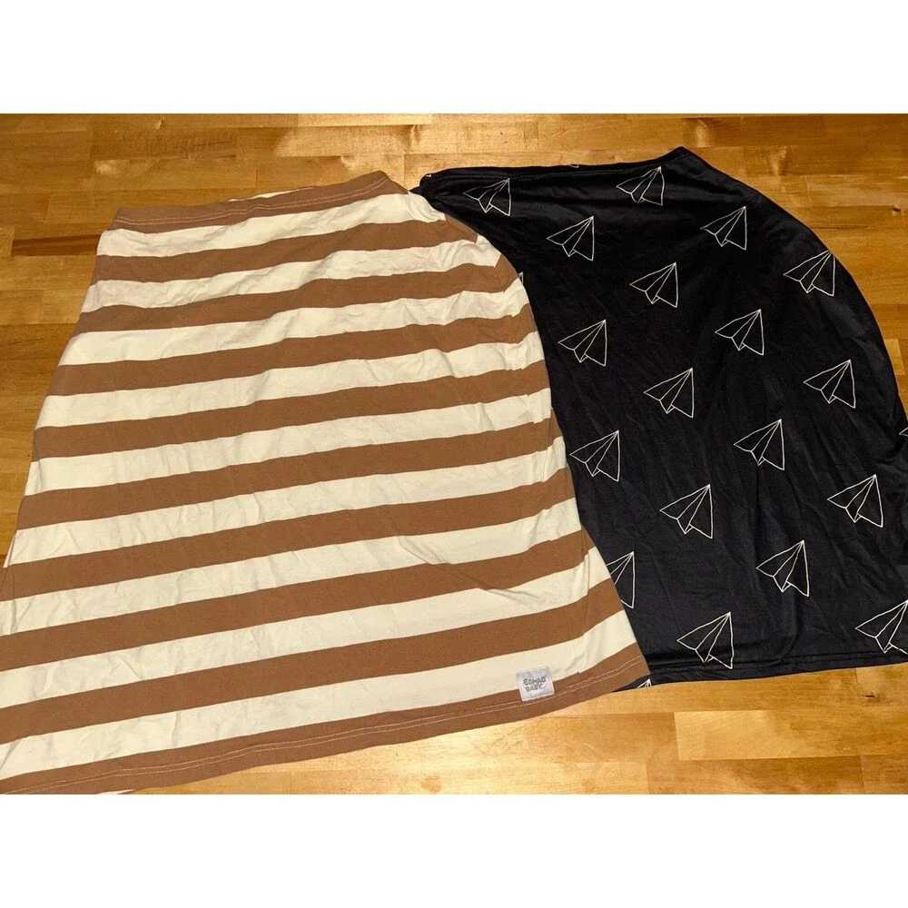 Set Of 2, 5 in 1 Baby Breastfeeding/ Car Seat/ Cart Cover Preowned